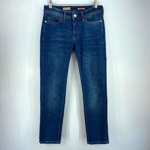 Pilcro Slim Boyfriend Blue Denim Jeans Womens 24 Petite